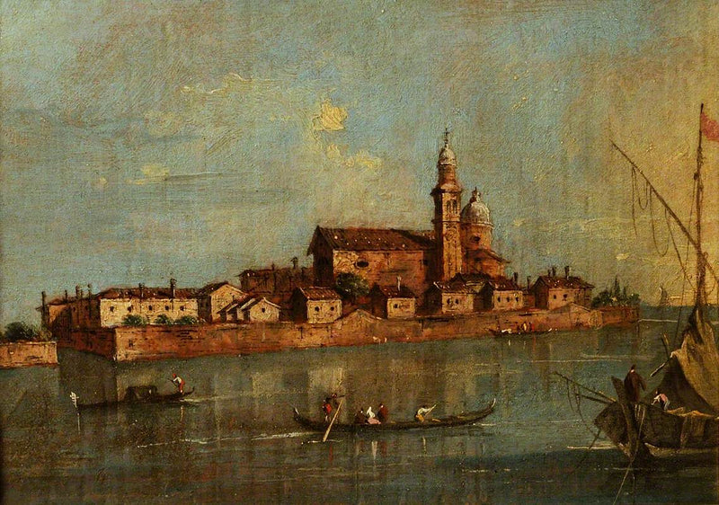 View of the San Andrea della Certosa Island, Venice - Francesco Guardi
