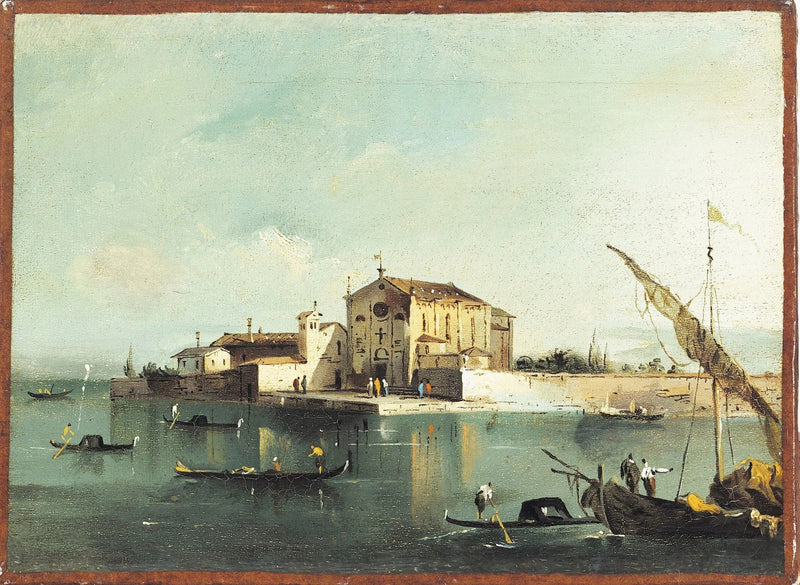 View of the island of San Cristoforo di Murano - Francesco Guardi