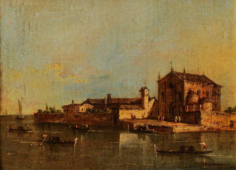 View of San Cristoforo Island, Venice - Francesco Guardi