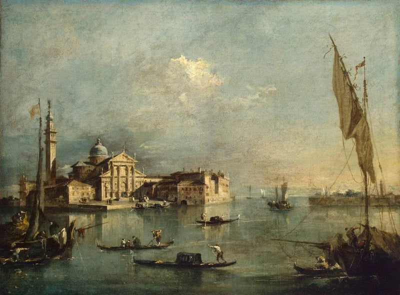 View of the island of San Giorgio Maggiore - Francesco Guardi