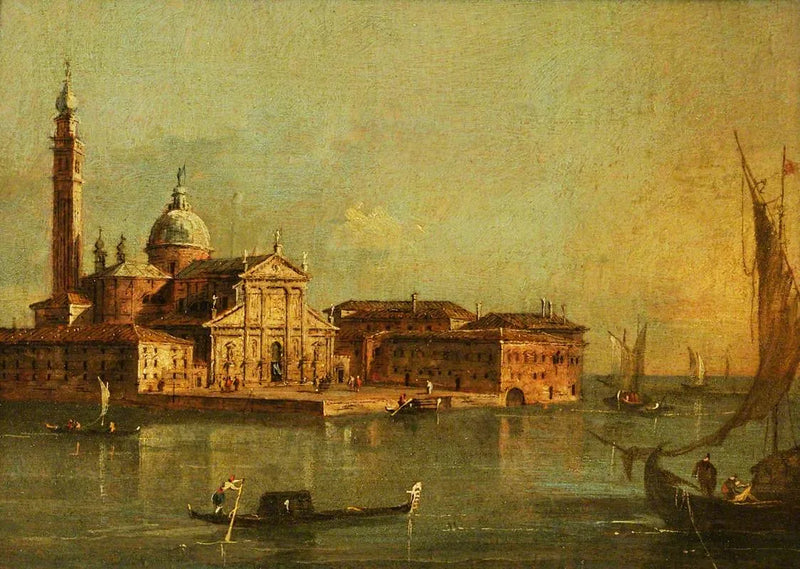View of San Giorgio Maggiore Island, Venice - Francesco Guardi