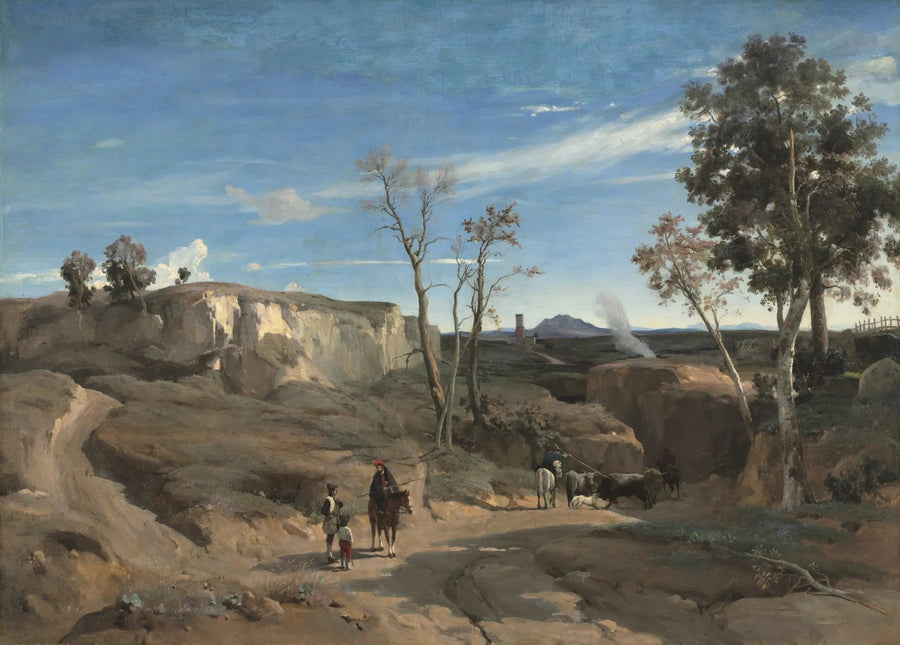 View of La Cervara, Roman Countryside - Jean-Baptiste Camille Corot
