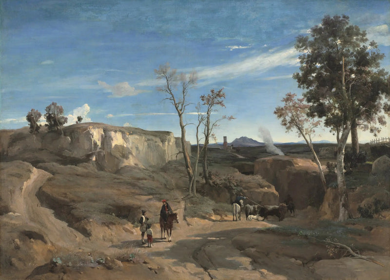 View of La Cervara, Roman Countryside - Jean-Baptiste Camille Corot