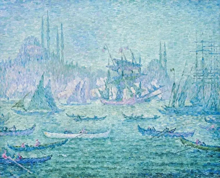 View of the Golden Horn in Constantinople. - Paul Signac