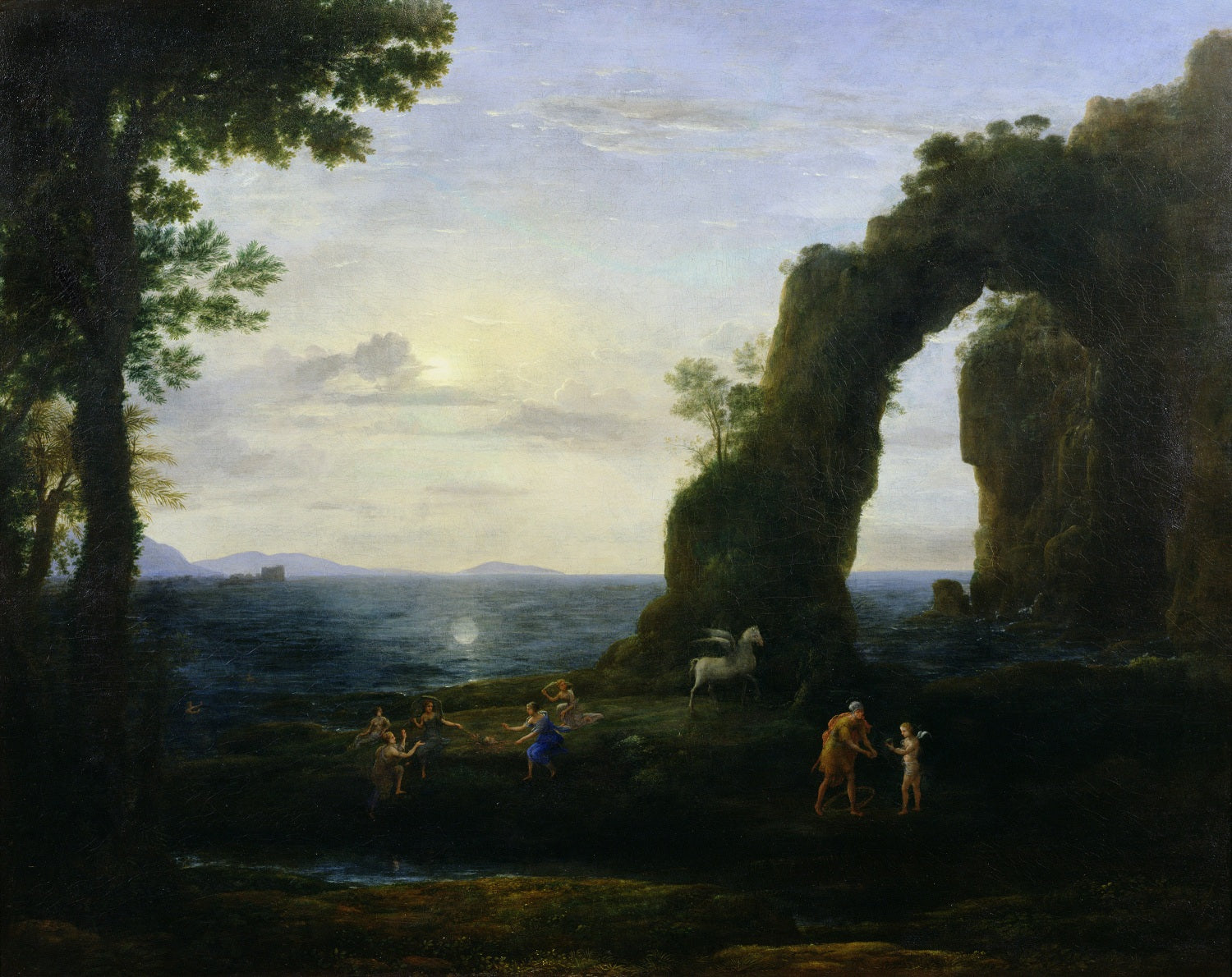 View of the coast with Perseus and the origin of the coral - Claude Lorrain