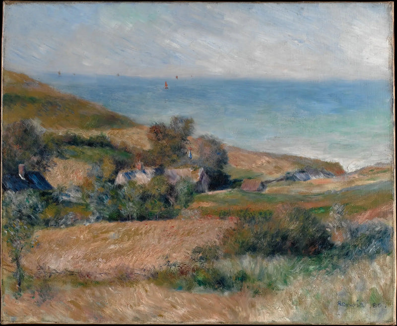 View of the Coast near Wargemont in Normandy - Pierre-Auguste Renoir