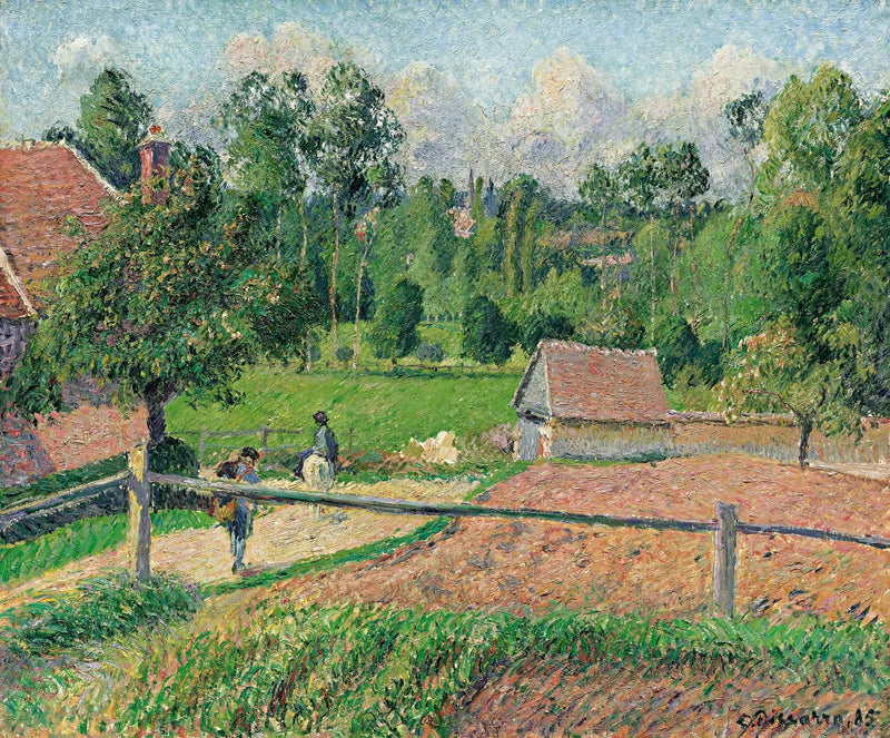 View from the Artist's Window, Eragny - Camille Pissarro