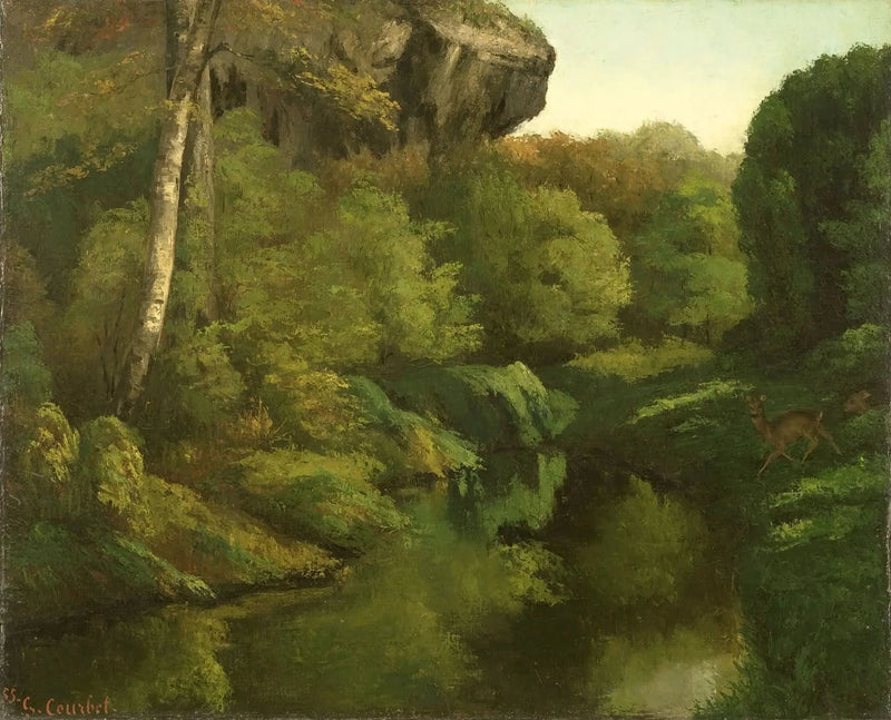 View of the Fontainebleau Forest - Gustave Courbet