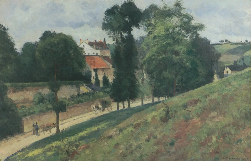 View of the House of the Mathurins, Pontoise - Camille Pissarro