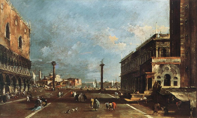 View of Piazzetta San Marco towards San Giorgio Maggiore - Francesco Guardi