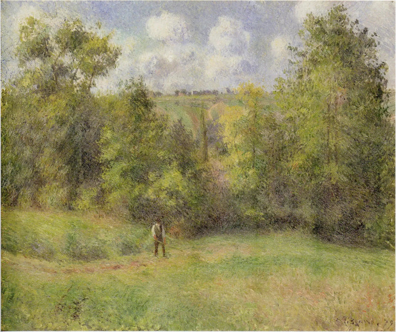 View of the Road to Ennery - Camille Pissarro