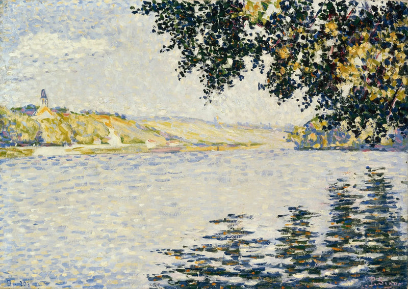 View of the Seine at Herblay - Paul Signac
