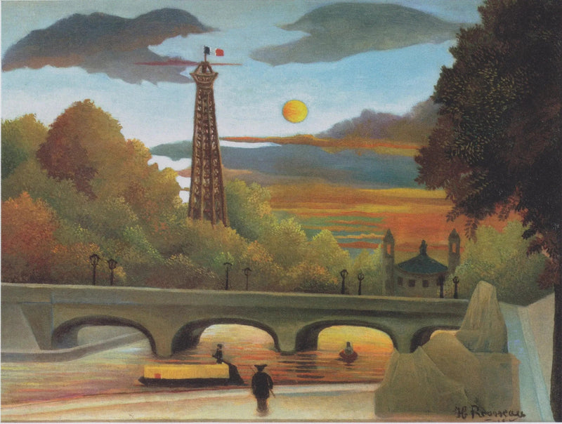 View of the Eiffel Tower - Henri Rousseau