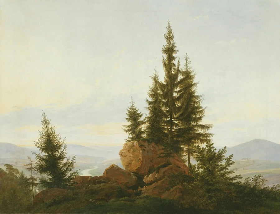 View of the Elbe Valley - Caspar David Friedrich