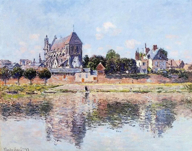 View of the Church at Vernon - Claude Monet