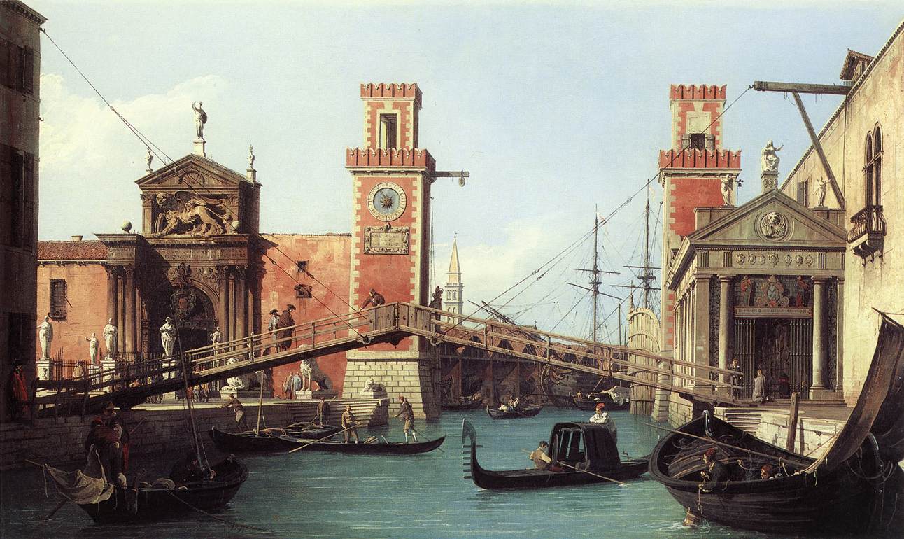 View of the Arsenal Entrance - Canaletto