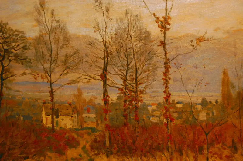 View of Louveciennes in Autumn - Alfred Sisley