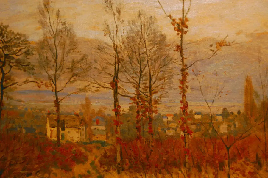 View of Louveciennes in Autumn - Alfred Sisley