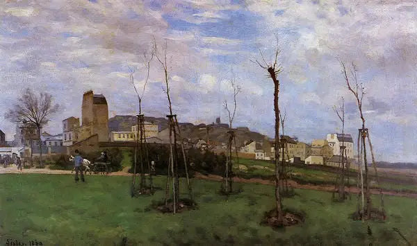 View of Montmartre, from the Cité des Fleurs in Batignolles - Alfred Sisley