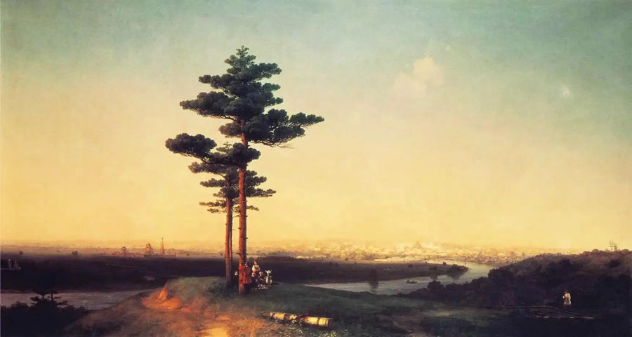 View of Moscow from Sparrow Hill - Ivan Aivazovsky