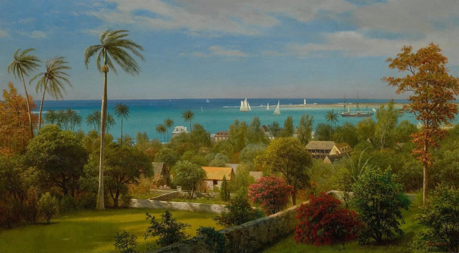 View of Nassau, Bahamas - Albert Bierstadt