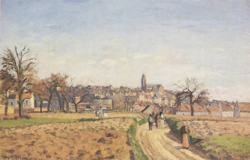 View of Pontoise - Camille Pissarro