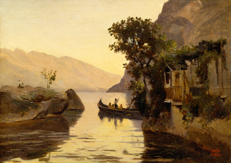 View of Riva, Italian Tyrol - Jean-Baptiste Camille Corot
