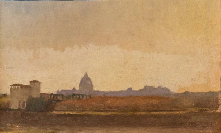 View of Rome Taken from the Banks of the Tiber - Edgar Degas