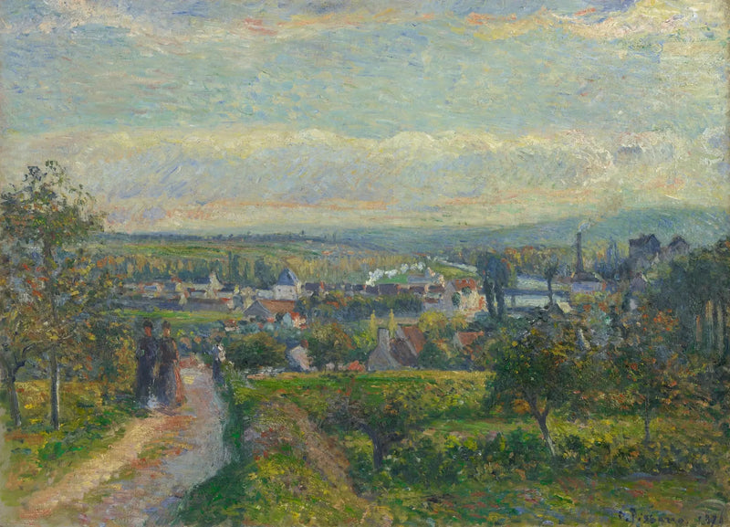 View of Saint-Ouen-l'Aumône - Camille Pissarro
