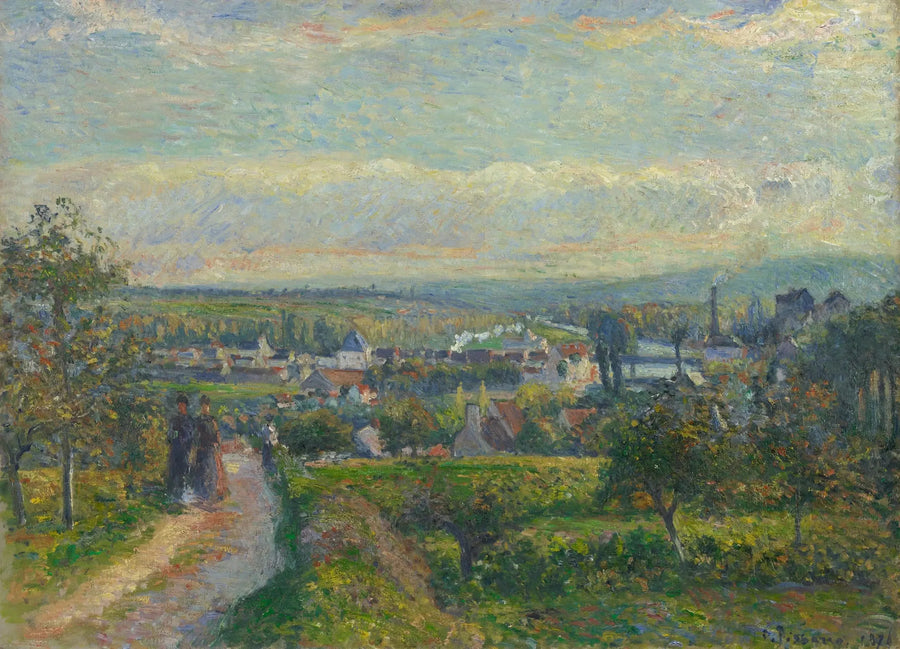 View of Saint-Ouen-l'Aumône - Camille Pissarro