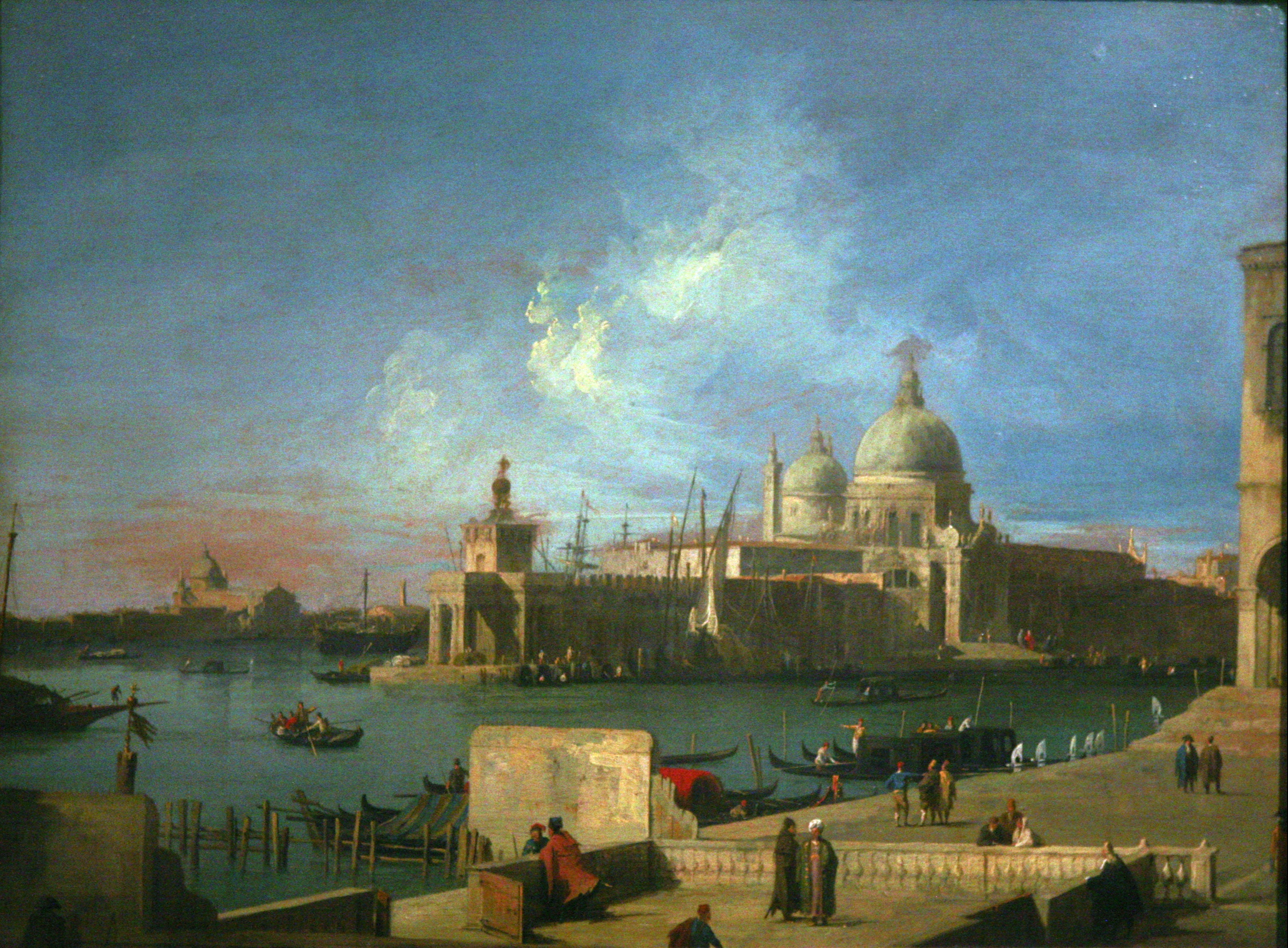 View of Santa Maria della Salute, depuis l'entrée du Grand Canal - Canaletto
