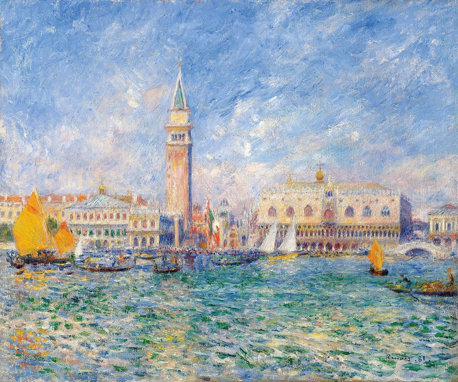 View of Venice, the Doge's Palace - Pierre-Auguste Renoir