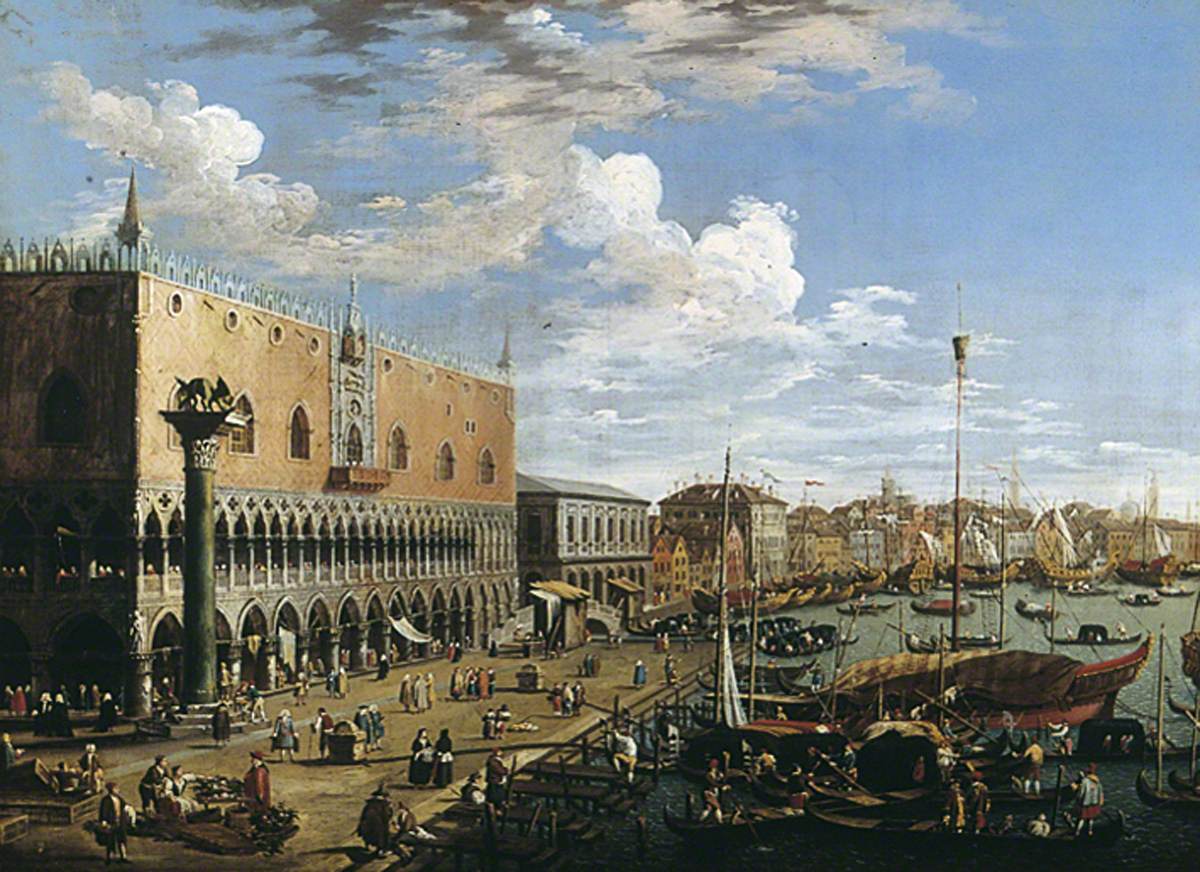 View of Venice, Doge's Palace - Canaletto