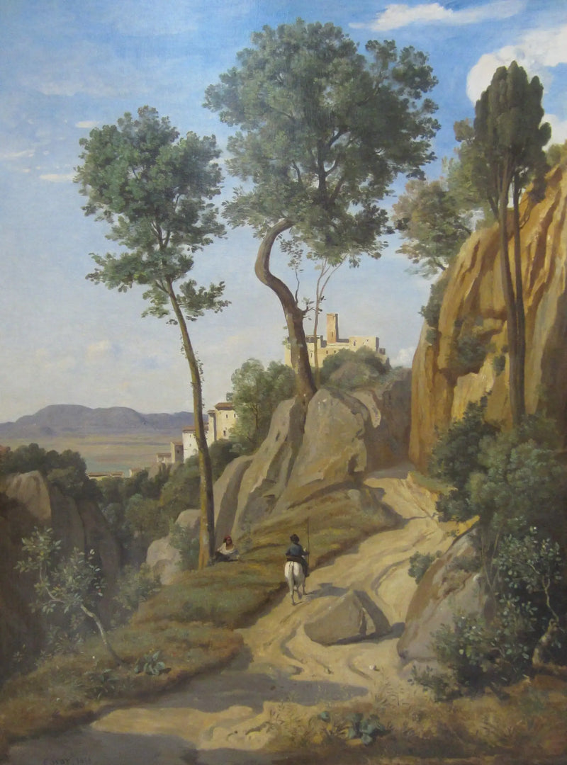 View of Volterra - Jean-Baptiste Camille Corot