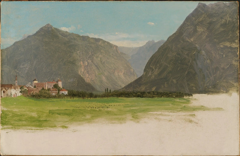 View of Wimmis, Simmental Valley, Switzerland - Frederic Edwin Church