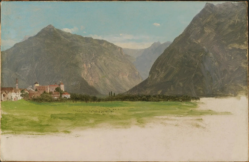View of Wimmis, Simmental Valley, Switzerland - Frederic Edwin Church