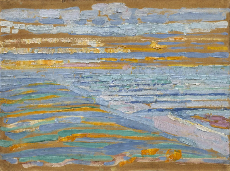 View from the Dunes with Beach and Piers, Domburg - Piet Mondrian