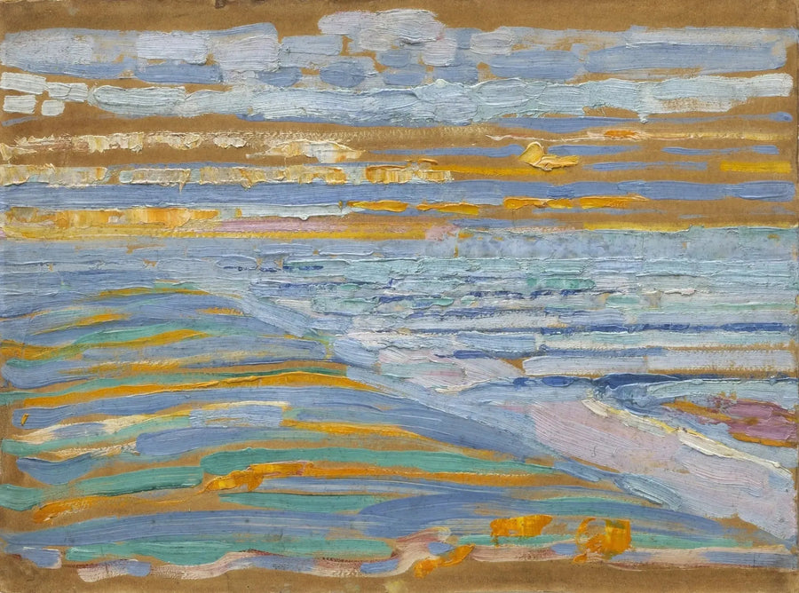 View from the Dunes with Beach and Piers, Domburg - Piet Mondrian