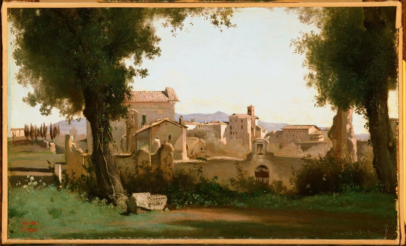 View from the Farnese Gardens - Jean-Baptiste Camille Corot