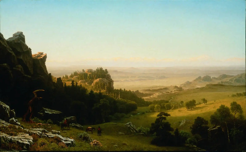 View from the Wind River Mountains, Wyoming - Albert Bierstadt