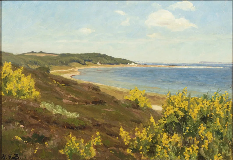 View of the Legind Mountains, Mors in Denmark - H. A. Brendekilde