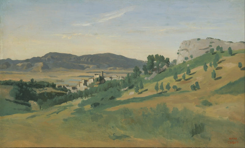 View of Olevano - Jean-Baptiste Camille Corot