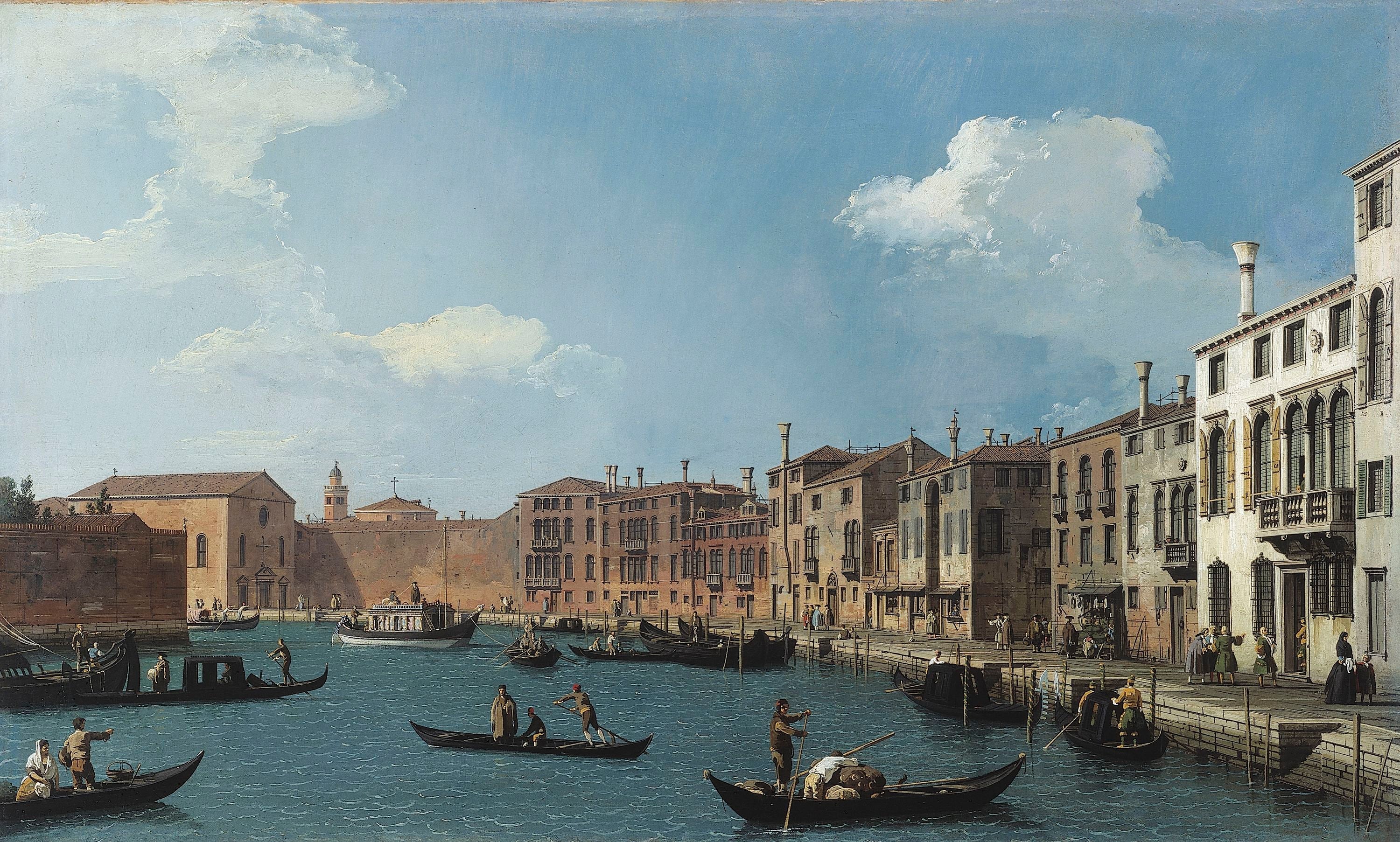 View of the Santa Chiara Canal, Venice - Canaletto