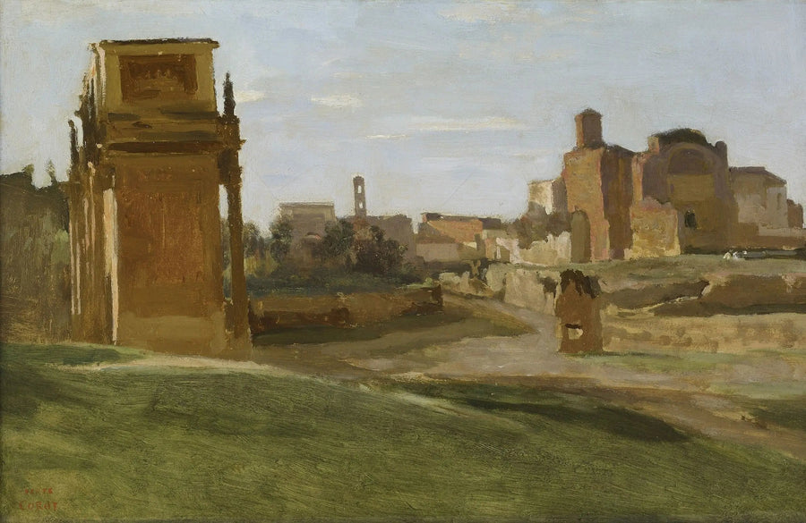 View of the Forum, Rome - Jean-Baptiste Camille Corot