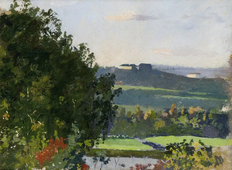 View of Grüner's Garden - Edvard Munch
