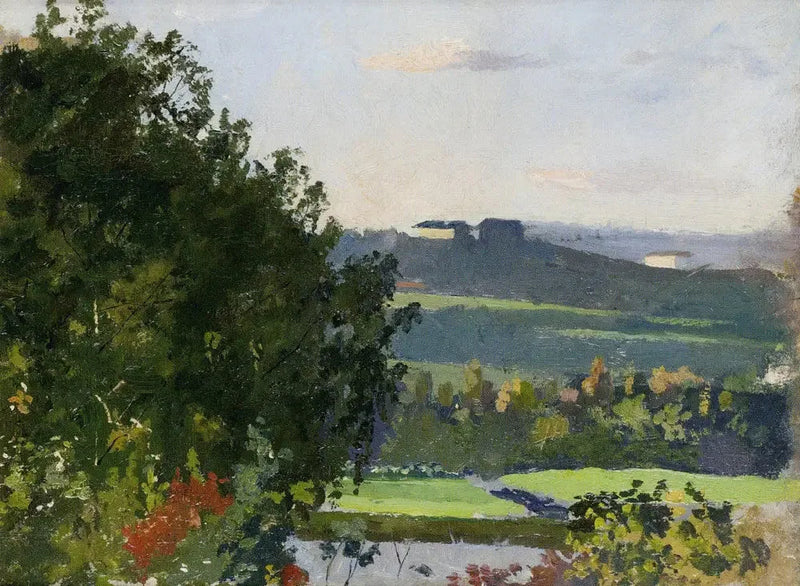 View of Grüner's Garden - Edvard Munch