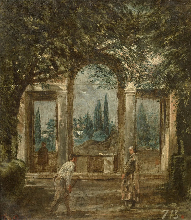 View of the Villa Medici Garden in Rome - Diego Velázquez