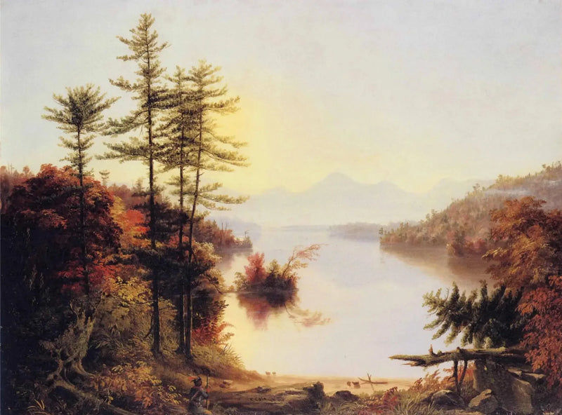 View of Lake Winnipiseogee - Thomas Cole