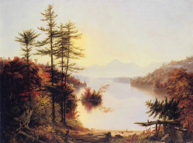 View of Lake Winnipiseogee - Thomas Cole