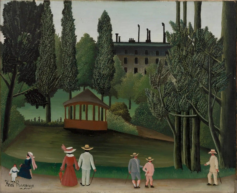 View of Montsouris Park, The Kiosk - Henri Rousseau